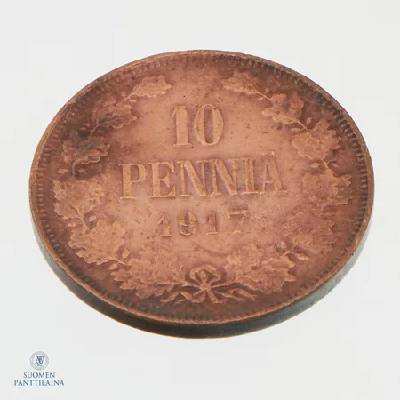 10 penniä 1917, Väliaikainen hallitus - Kotka ilman kruunua