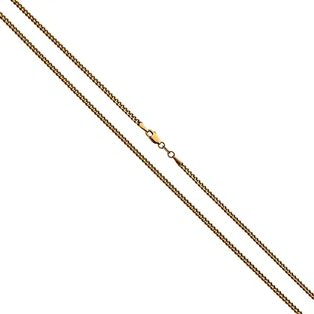 Panssarikaulaketju, pituus 52cm, leveys 2,4mm, 585. Paino: 9,9 g