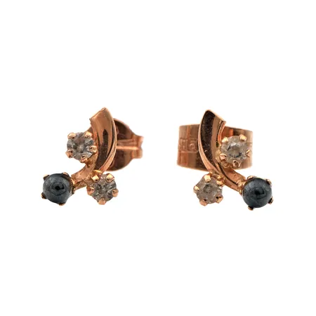 Kivikorvakorut, korkeus 8mm, 585br,  Paino: 0,6 g
