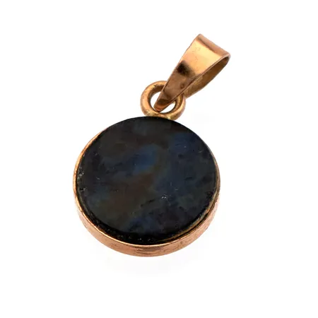 Spektroliitti-riipus, korkeus 13mm, 585br,  Paino: 0,5 g