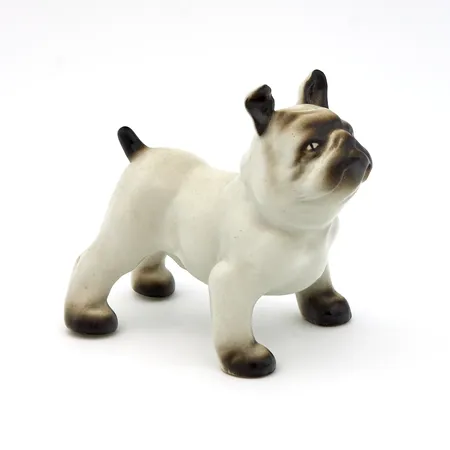 Eläinfiguuri Arabia, käsinmaalattu, Lea von Mickwitz, Buldoggi, korkeus 11,5cm Paino: 0 g