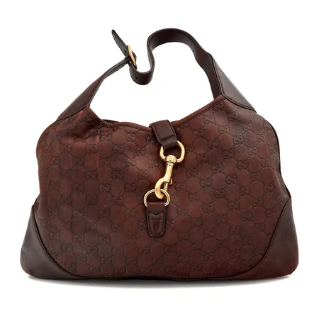 Olkalaukku, Gucci, vintage, Saddle Zip Messenger Bag GG Canvas with Leather, Large
