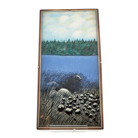 Koristelautanen, Arabia, Kesä sydämissämme, Norppa, design Heljä Liukko-Sundström, mitat 185x355mm Paino: 0 g