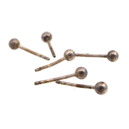 Erä korvakoruja, taustat puuttuvat, Ø 3mm, 925,  Paino: 0,6 g