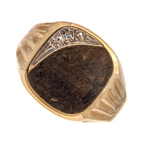 Kantasormus timantilla, 1xn.0.005ct, koko 20, 585br,  Paino: 4,8 g