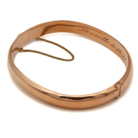 Rannerengas, Ø53mm, kaiverrettu, 585,  Paino: 11,3 g