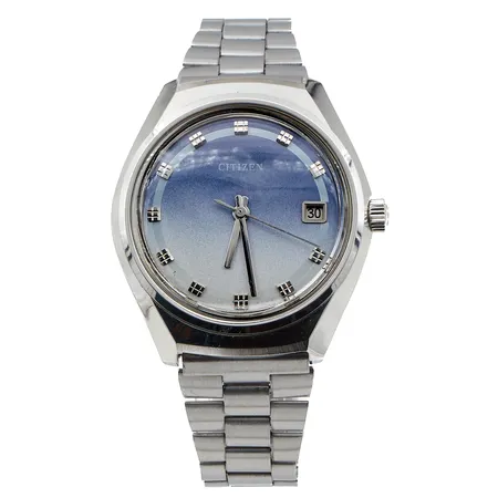Teräsrannekello Citizen 1057, mekaaninen, taulun Ø 38mm, ranneke viallinen