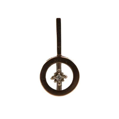 Timanttiriipus 1xn.0.01ct, korkeus 19mm, 585,  Paino: 1,3 g