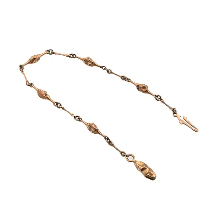 Rannekoru, Lapponia, "Hippu," design Björn Weckström, pituus 190mm, 585,  Paino: 6,3 g