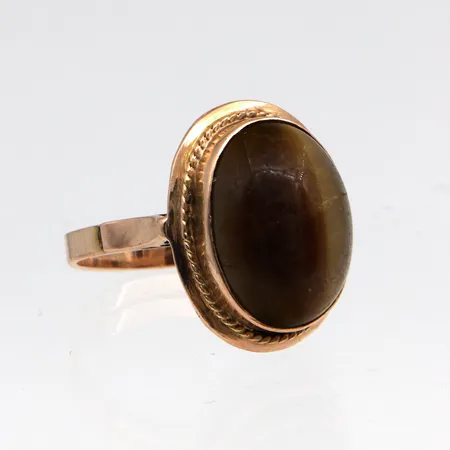 Kivisormus, koko 18, 585br,  Paino: 5,9 g