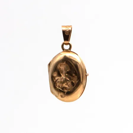 Viallinen riipus, korkeus 18mm, 585,  Paino: 1 g