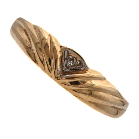 Timanttisormus 1xn0.005ct, koko 16¼, 585,  Paino: 1,6 g