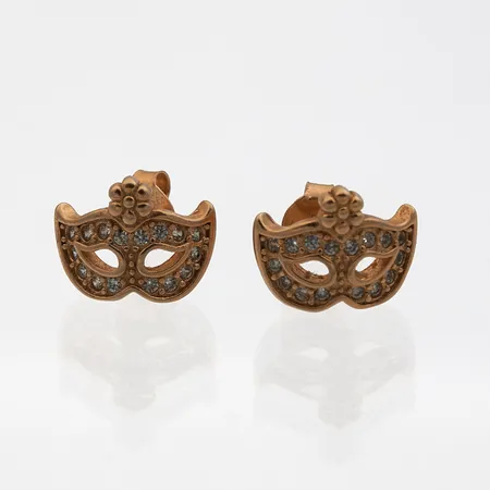 Kivikorvakorut, korkeus 8,5mm, 925br,  Paino: 1,8 g