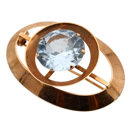 Rintakoru kivellä, leveys 40mm, 585br,  Paino: 5,9 g
