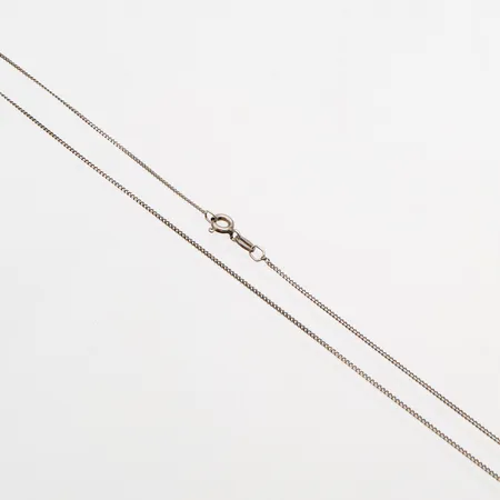 Panssarikaulaketju, pituus 44cm, leveys 1mm, 925,  Paino: 1,3 g