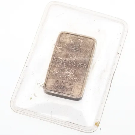 Hopeaharkko, HD Drijfhout Melter Assayer, 999,  Paino: 5 g