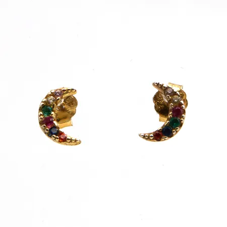 Kivikorvakorut, korkeus 6,4mm, 925br,  Paino: 0,4 g
