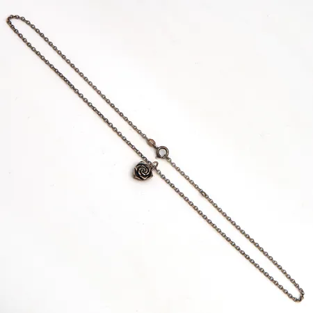 Kaulakoru Kalevala, Ruusu, riipuksen korkeus 15mm, pituus 42,5-45cm, 925, Paino: 6 g