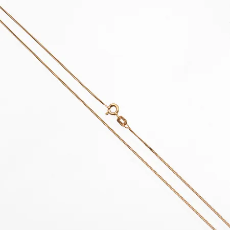 Panssarikaulaketju, pituus 45cm, leveys 1mm, 585,  Paino: 1,7 g