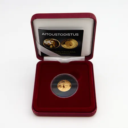Kultaraha, Tapio Rautavaara, lyöntimäärä 500, nimellisarvo 10 dollaria. 2015,  999,  Paino: 3,1 g