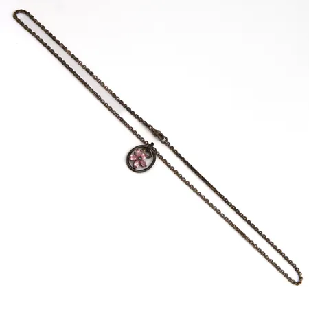 Kivikaulakoru, riipuksen korkeus 25mm, ketjun pituus 45cm, 925br,  Paino: 7,8 g