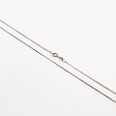 Panssarikaulaketju, pituus 36cm, leveys 1mm, 925,  Paino: 1,2 g