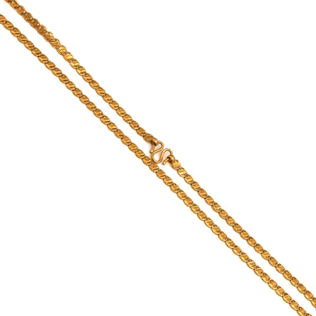 Kaulaketju, leveys 4,6mm, pituus 49cm, 999, Paino: 22,9 g