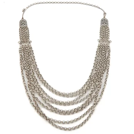 Kaulakoru Kalevala, Hämäläinen Juhlakääty, pituus 49-69cm, vuodelta 1998, laatikko, 925, Paino: 109,3 g