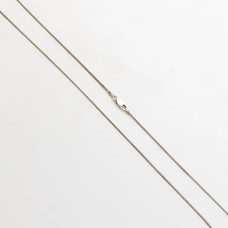 Käärmekaulaketju, pituus 45cm, 925,  Paino: 4 g