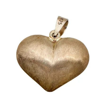 Sydänriipus, käytön jälkiä, korkeus 28mm, 925,  Paino: 3,1 g