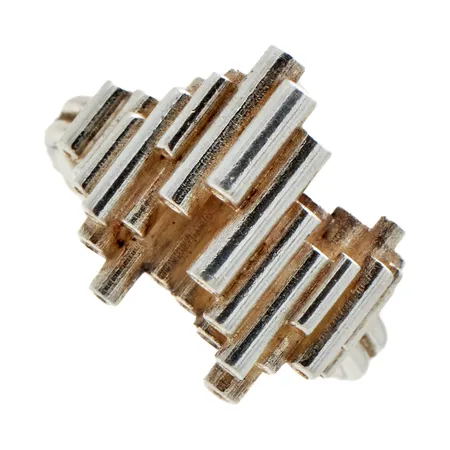 Sormus, Monument, design Mika Tarkkanen, koko 20½, 925,  Paino: 11,6 g