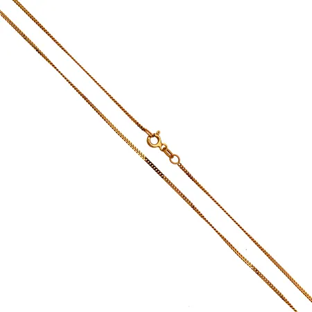 Panssarikaulaketju, käytön jälkiä, pituus 45cm, 585,  Paino: 2,9 g