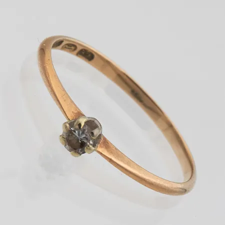 Timanttisormus 1xn.0.08ct, koko 17, 750br, Paino: 1,3 g