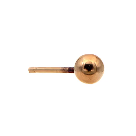 Pariton korvakoru, Ø 4mm, ei taustaa, leimaamaton 585,  Paino: 0,2 g