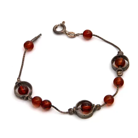 Meripihka-rannekoru, pituus 190mm, leveys 5mm, 925br, Paino: 5,5 g