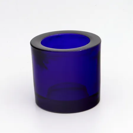 Kivi-tuikkulyhty, Iittala Marimekko, design Heikki Orvola, koboltinsininen, korkeus 60mm