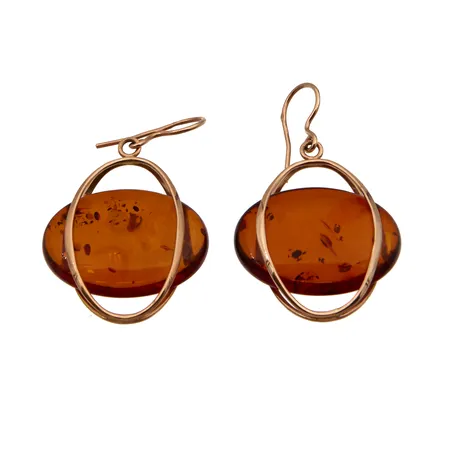 Kivikorvakorut, korkeus 44mm, leveys 28mm, 585br,  Paino: 8,9 g