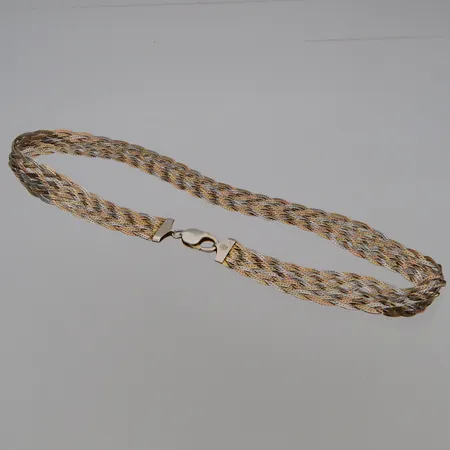 Kaulakoru, pituus 45cm, leveys 16mm, 925,  Paino: 29,5 g