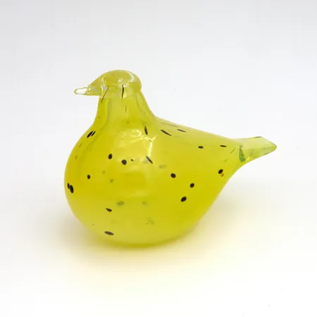Lasilintu, Oiva Toikka, Iittala, Stockmann Hullutpäivät 2003, signeeraus O. Toikka Nuutajärvi
