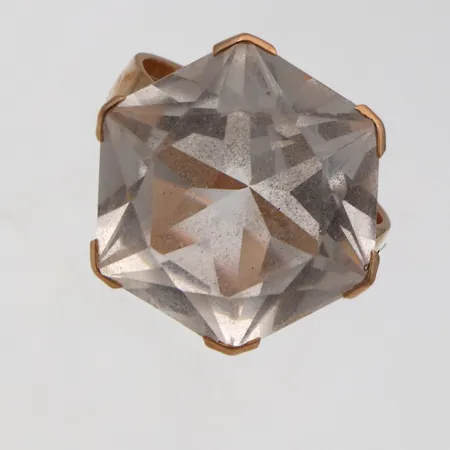 Kivisormus, koko 18, vuodelta 1968, kiven Ø 17mm, 585br,  Paino: 6,3 g