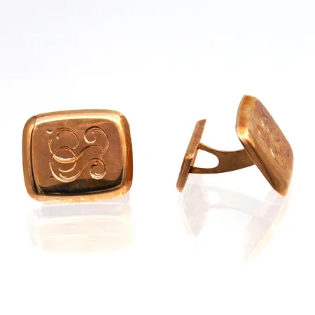 Kalvosinnapit, kaiverrettu, mitat 14x16mm, 585, Paino: 3 g