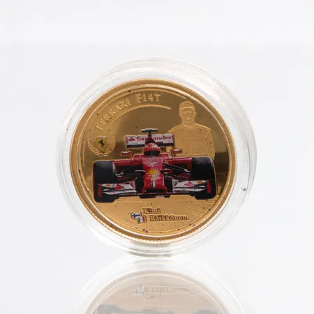 Kultaraha, Ferrari "Räikkönen" Bolaffi, alkuperäinen laatikko ja todistus, 999,  Paino: 3,1 g