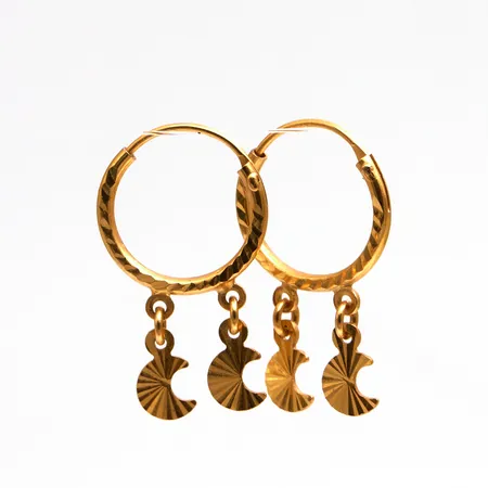 Korvarenkaat, korkeus 24mm, 875, Paino: 1,9 g
