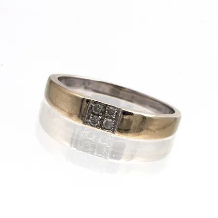 Timanttisormus 4xn.0.005ct, koko 15¾, 585br Paino: 2,3 g