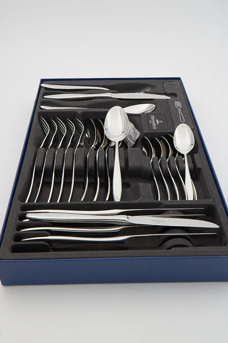 Aterinsetti 24-osainen, Villeroy & Boch, metallia, uudenveroinen, laatikko