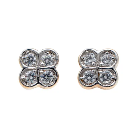 Kivikorvakorut, korkeus 8mm, 585br,  Paino: 1,8 g