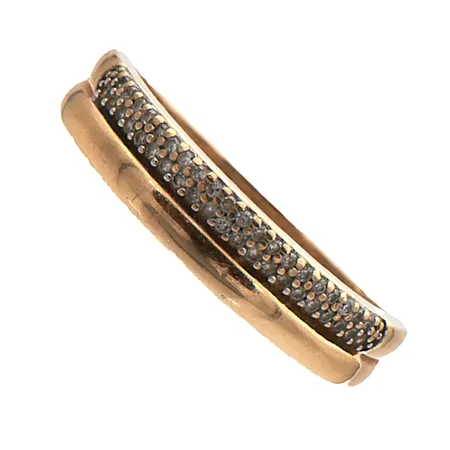 Timanttisormus 41xn.0.005ct, kaksi timanttia lohjennut, kaiverrettu, koko 19, 585,  Paino: 2,5 g