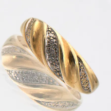 Timanttisormus 3xn.0.005ct, koko 18, 585br, Paino: 2,5 g