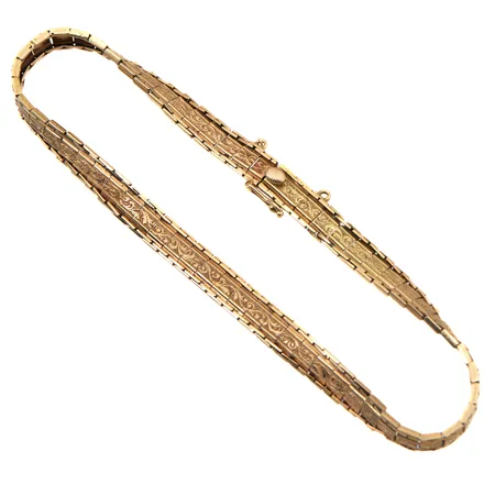 Rannekoru, käytön jälkiä, pituus 185mm, 585,  Paino: 6,6 g