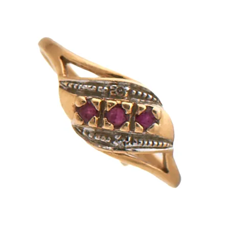 Kivisormus timanteilla 2xn.0.005ct, koko 16¾, 585br, Paino: 1,7 g